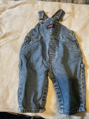 Old Navy Blue Denim Baby Overalls
